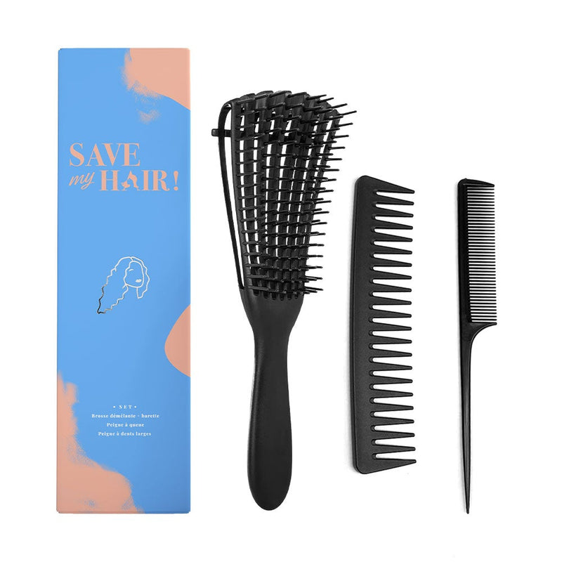 Brosses et peignes démêlants pour cheveux épais, ondulés ou frisés 